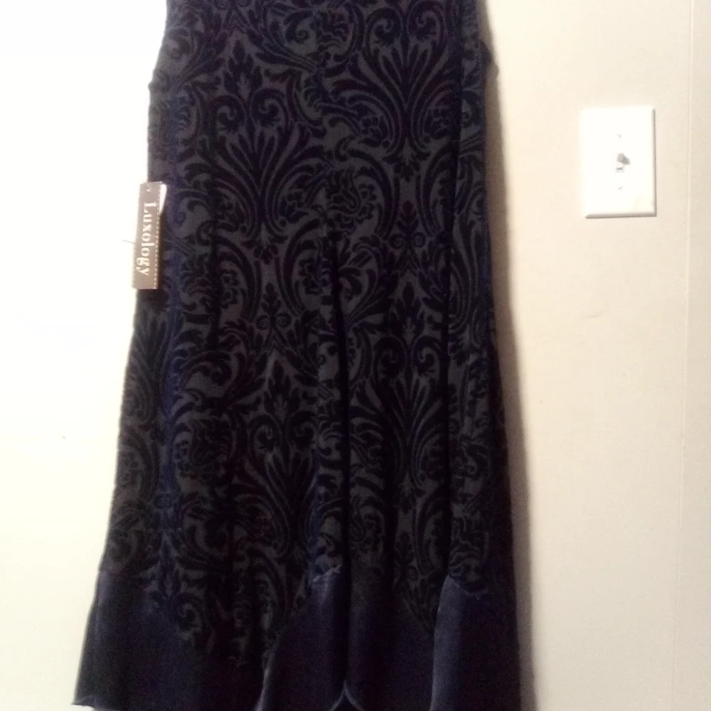 LUXOLOGY ladies blue hi-low dress. Size 14W.  NWT - Picture 10 of 11